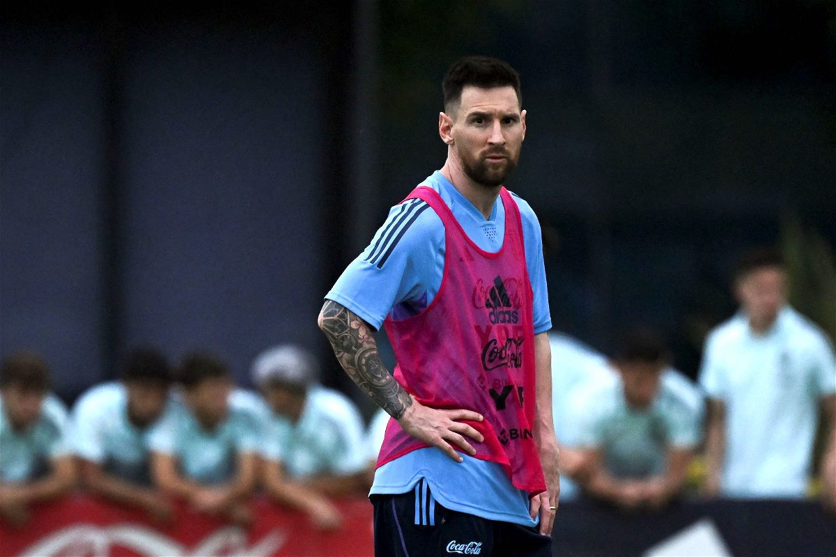 <i>Luis Robayo/AFP/Getty Images</i><br/>Lionel Messi in training ahead of Argentina's match against Panama.