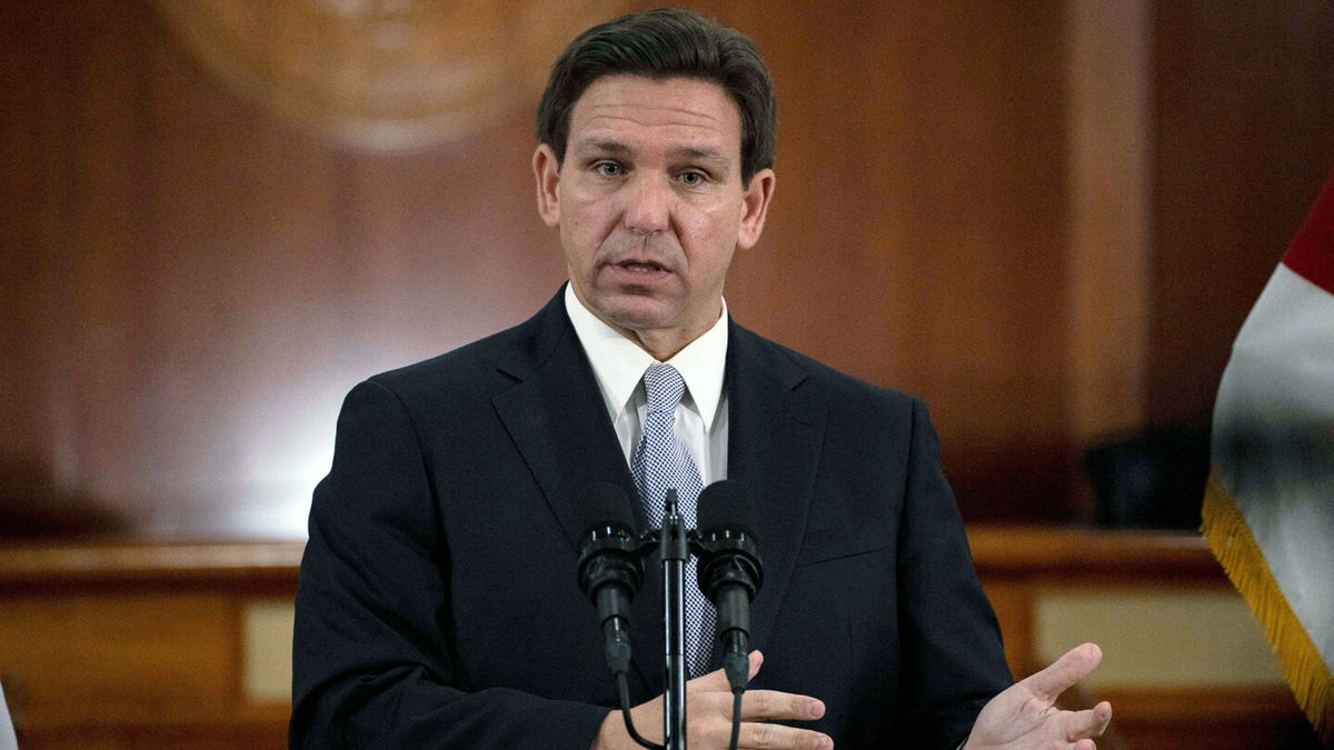 <i>Cheney Orr/AFP/Getty Images</i><br/>Florida Governor Ron DeSantis