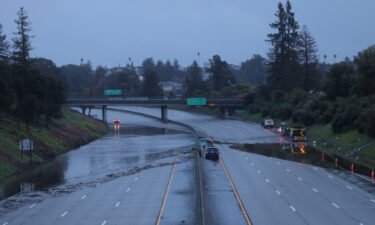A portion of Interstate 580 is closed due to flooding from an atmospheric river storm system in Oakland