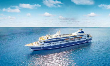 The MV Gemini will take three years to travel round the world.