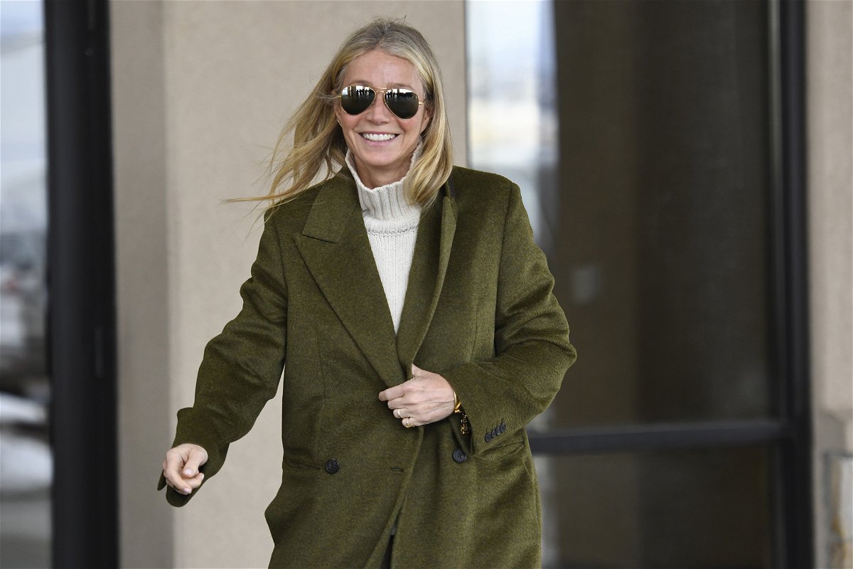 <i>Alex Goodlett/AP</i><br/>Gwyneth Paltrow leaves the courthouse on Tuesday in Park City