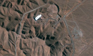 A satellite image of the Fordow facility in Iran.