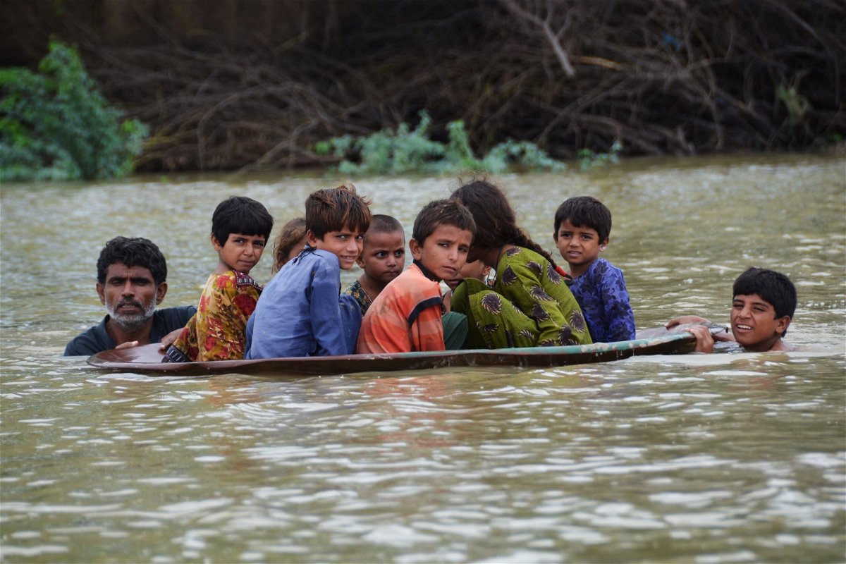 <i>Fida Hussain/AFP/Getty Images/File</i><br/>Floods in Jaffarabad district