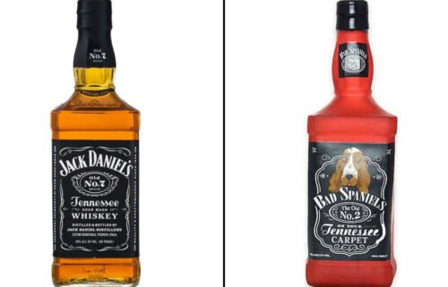 Lawyers for Jack Daniel's will argue to the Supreme Court on March 22 that a dog toy company violated federal trademark law when it parodied the distiller's bottle to sell a "Bad Spaniels Silly Squeaker" toy replete with poop-themed jokes.