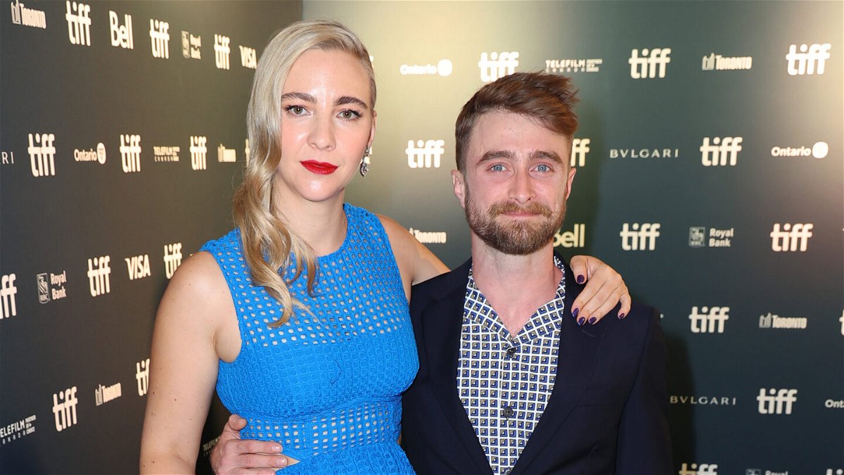 <i>Leon Bennett/Getty Images</i><br/>(From left) Erin Darke and Daniel Radcliffe at the 'Weird: The Al Yankovic Story' premiere in 2022 at the Toronto International Film Festival. Scott Boute