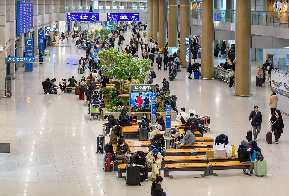 <i>Kim Jae-Hwan/SOPA Images/LightRocket/Getty Images</i><br/>Five Russian men became stranded at Incheon International Airport last year while trying to flee Moscow's military mobilization order for its war in Ukraine.