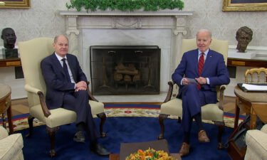 President Joe Biden holds a bilateral meeting with Chancellor Olaf Scholz of Germany in the oval office on Friday