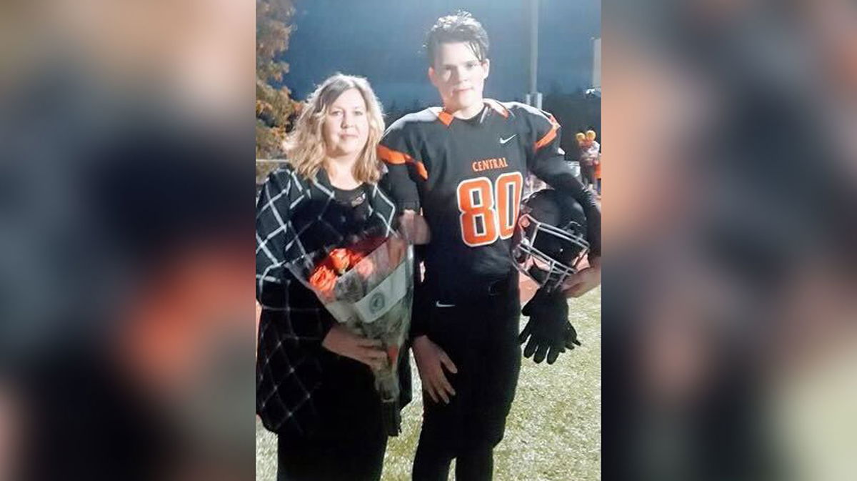 <i>Family Handout</i><br/>Edward Wilton (right) is seen with his mother