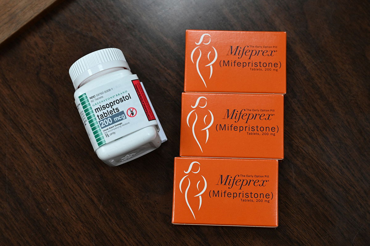 <i>Robyn Beck/AFP/Getty Images</i><br/>The Supreme Court is deciding whether to let lower court rulings that would restrict access to a medication abortion drug go into effect.