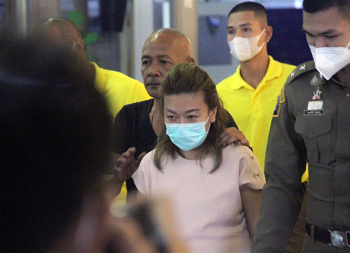 <i>Royal Thai Police/EPA/-EFE/Shutterstock</i><br/>The woman accused of killing at least 12 people with cyanide appeared in Bangkok's criminal court after her arrest Tuesday.