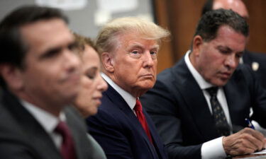 Former President Donald Trump appears in court with members of his legal team for an arraignment on charges stemming from his indictment by a Manhattan grand jury following a probe into hush money paid to adult film star Stormy Daniels