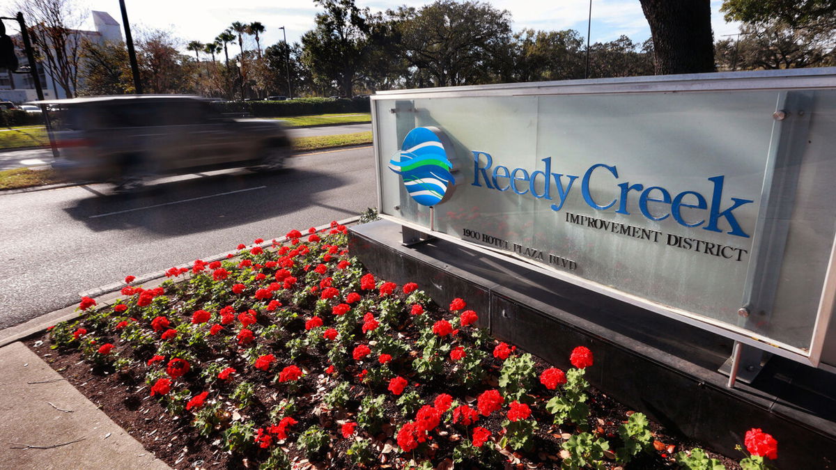 <i>Joe Burbank/Orlando Sentinel/Getty Images</i><br/>Disney on Wednesday sued after the board appointed by Gov. Ron DeSantis voted to invalidate an agreement struck between Disney and the previous board in February. Pictured are the headquarters of Disney's Reedy Creek Improvement District in Lake Buena Vista