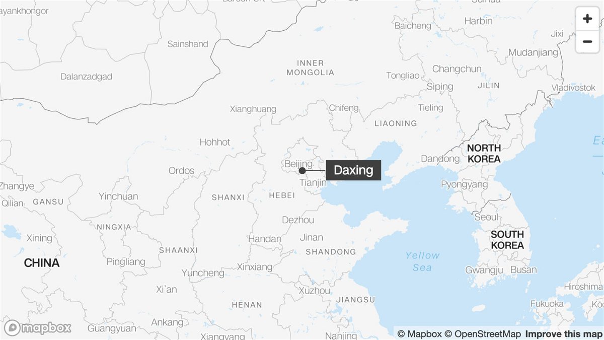<i>Mapbox</i><br/>At least 21 people have died after a fire broke out in Changfeng Hospital in China's capital Beijing