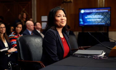 Deputy Labor Secretary Julie Su prepares to testify before the Senate Health