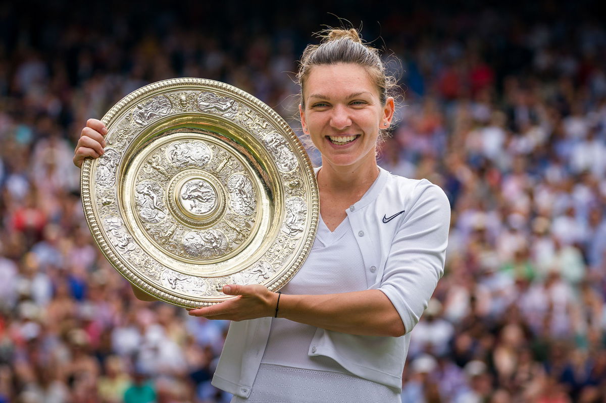 <i>Andy Cheung/Getty Images</i><br/>Halep defeated Serena Williams in the 2019 Wimbledon final.
