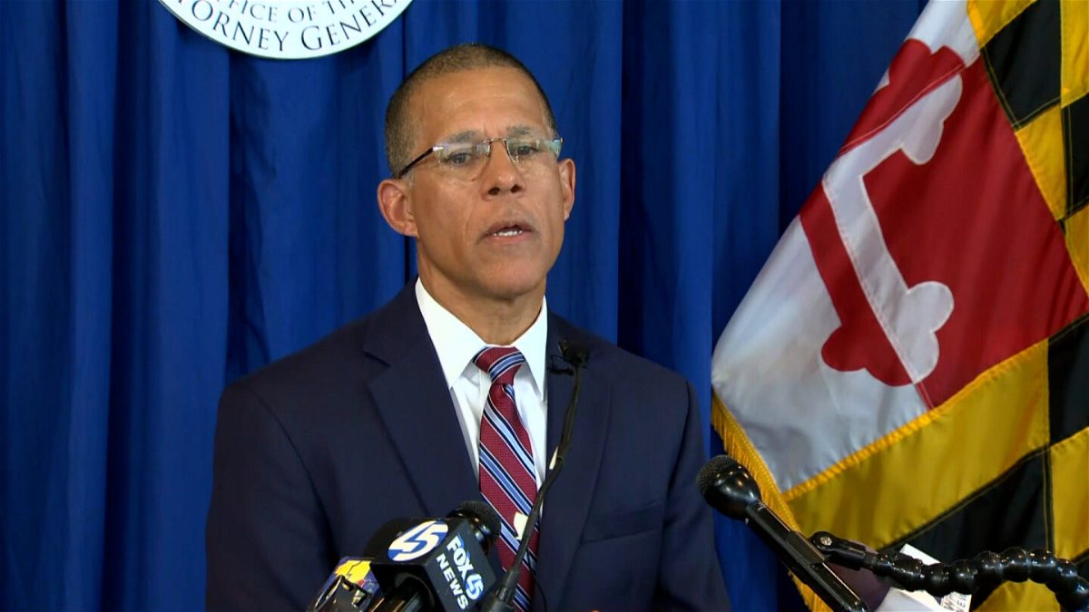 <i>WBAL</i><br/>Maryland Attorney General Anthony Brown speaks during a news conference on April 5