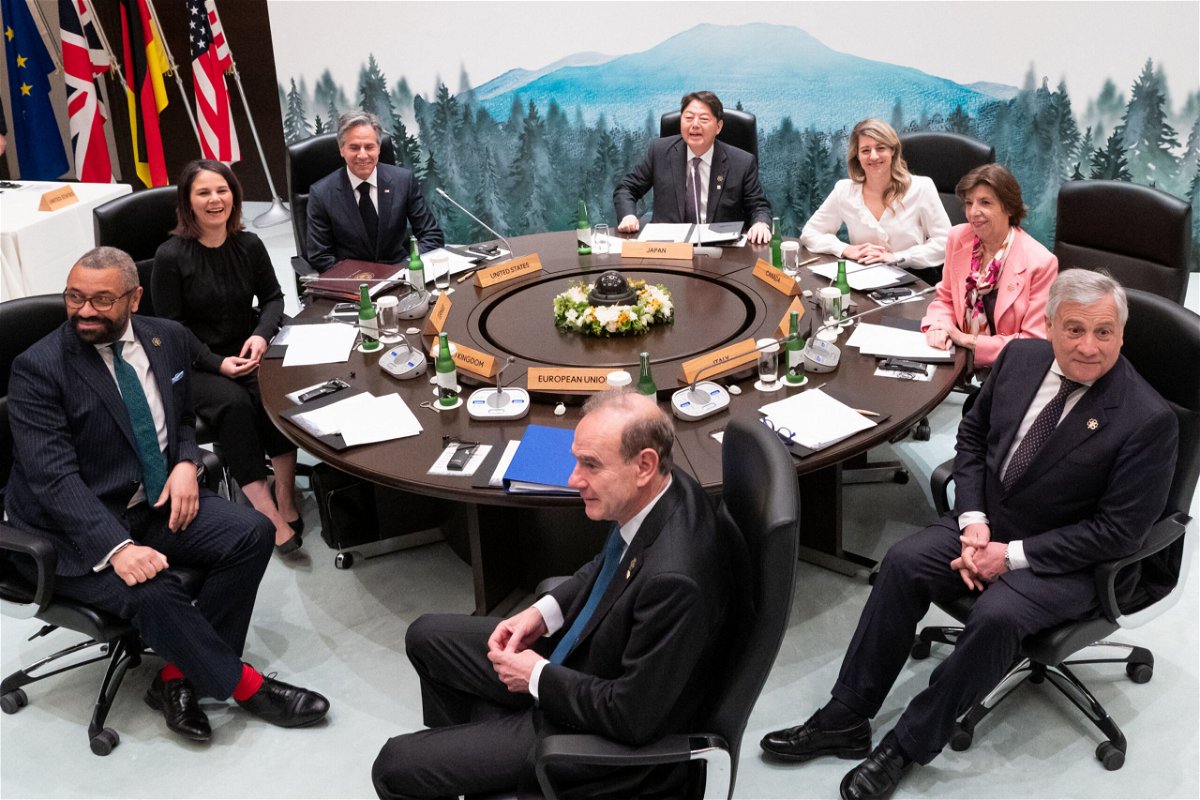 <i>Yuichi Yamazaki/AFP/Pool/Getty Images</i><br/>G7 foreign ministers meet in central Japan's Karuizawa