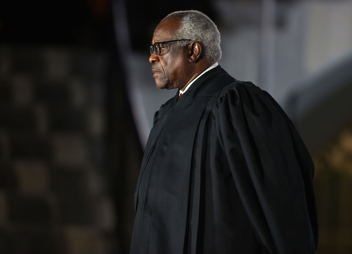 <i>Tasos Katopodis/Getty Images</i><br/>A key Democratic senator is scrutinizing a Republican megadonor who financed luxury travel taken by Supreme Court Justice Clarence Thomas