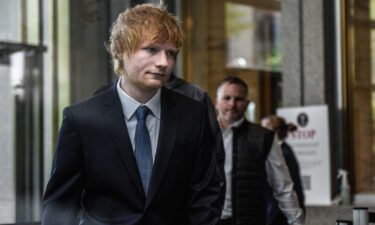 Musician Ed Sheeran arrives at federal court in New York