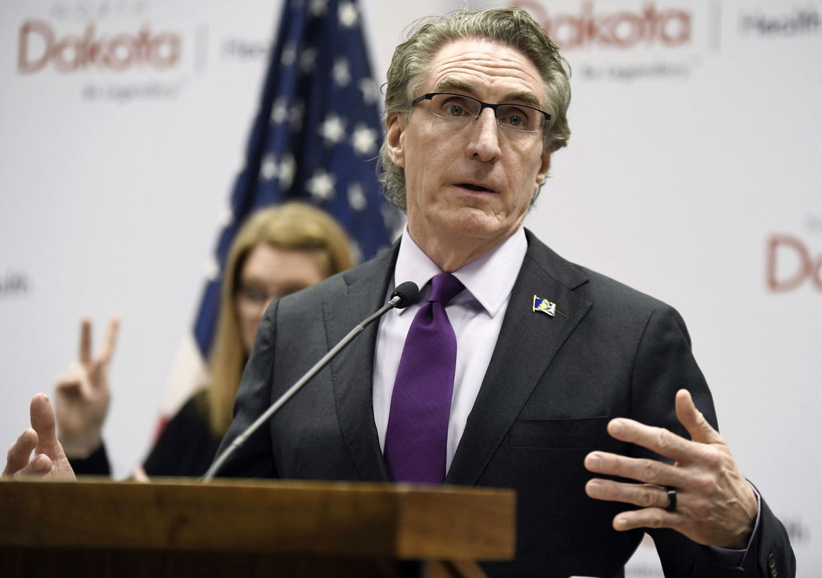 <i>Mike McCleary/The Bismarck Tribune/AP/FILE</i><br/>North Dakota Gov. Doug Burgum