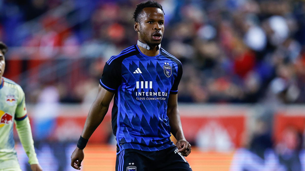 <i>Rich Graessle/Icon Sportswire/Getty Images</i><br/>Jeremy Ebobisse of the San Jose Earthquakes alleged he heard a Red Bulls player make a racist remark during Saturday's game.
