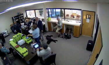 Newly obtained surveillance video shows a Republican county official and a team of operatives working for Trump 2020 attorney Sidney Powell inside a restricted area of the elections office in Coffee County Georgia. Portions of this image were obscured to protect the identity of people unnamed in the report.