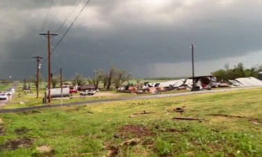 A "large and extremely dangerous" tornado has been observed over Cole