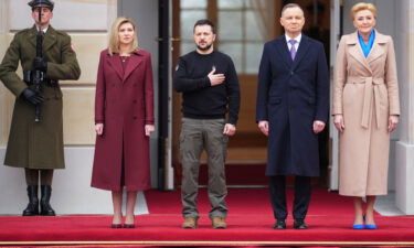 Zelensky and Duda met at the Presidential Palace in Warsaw.