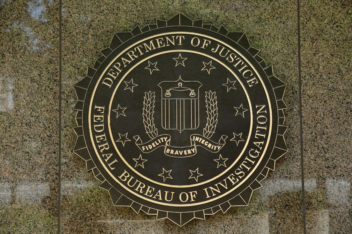 <i>Yuri Gripas/AFP/Getty Images/FILE</i><br/>The FBI seal is seen outside the headquarters building in Washington