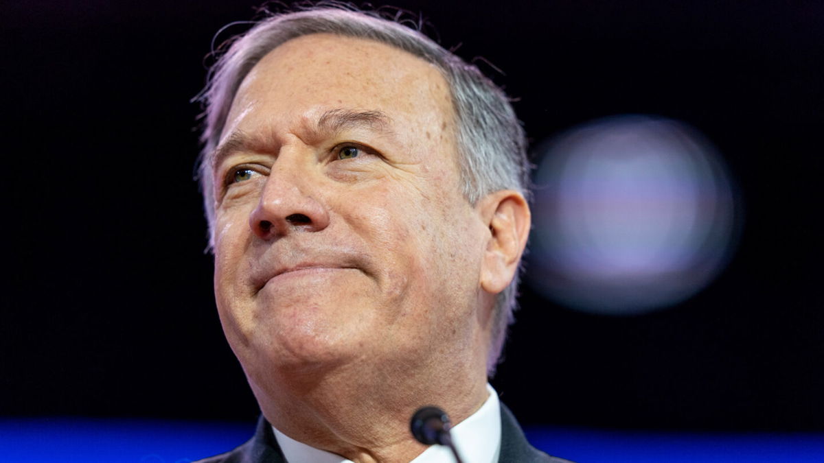 <i>Alex Brandon/AP</i><br/>Former Secretary of State Mike Pompeo speaks at the Conservative Political Action Conference on March 3 at National Harbor in Oxon Hill