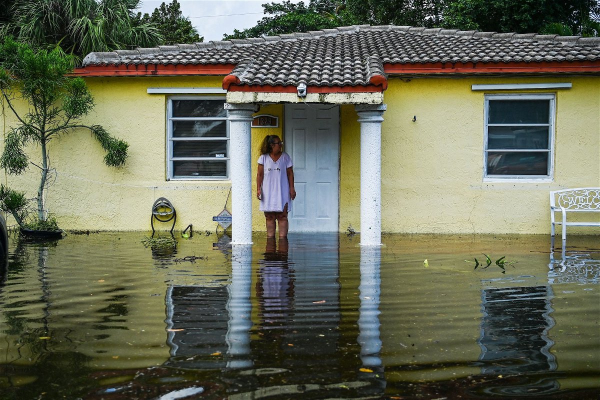<i>Chandan Khanna/AFP/Getty Images</i><br/>More storms could strike South Florida on April 14 after monumental flooding wreaked havoc on Fort Lauderdale and surrounding communities