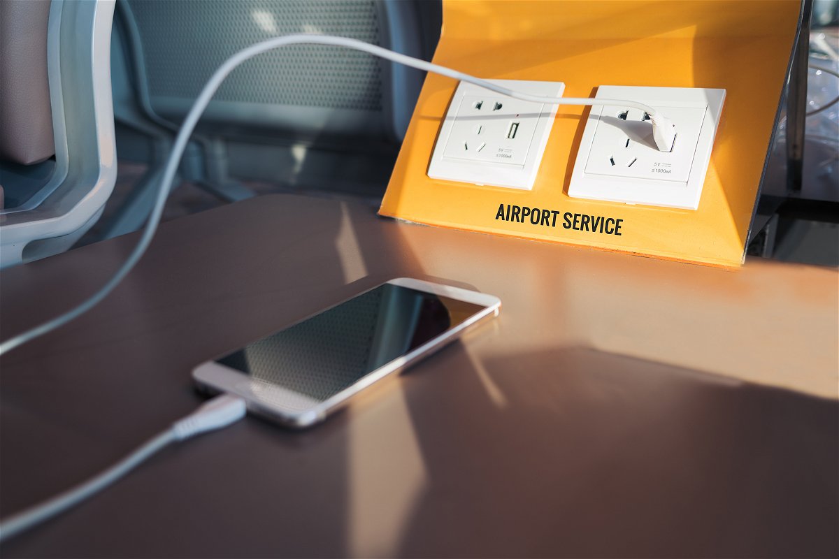 <i>iStockphoto/Getty Images</i><br/>The FBI is warning consumers against using public phone charging stations in order to avoid exposing their devices to malicious software. Pictured is an airport battery charging station.