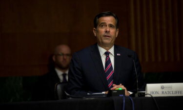 John Ratcliffe sits during a Senate Intelligence Committee nomination hearing on Capitol Hill on May 5