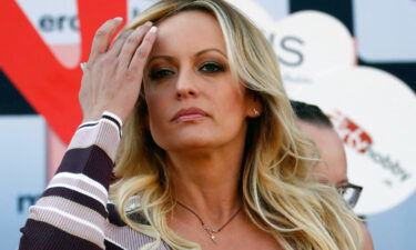 Adult film actress Stormy Daniels attends the Venus erotic fair in Berlin