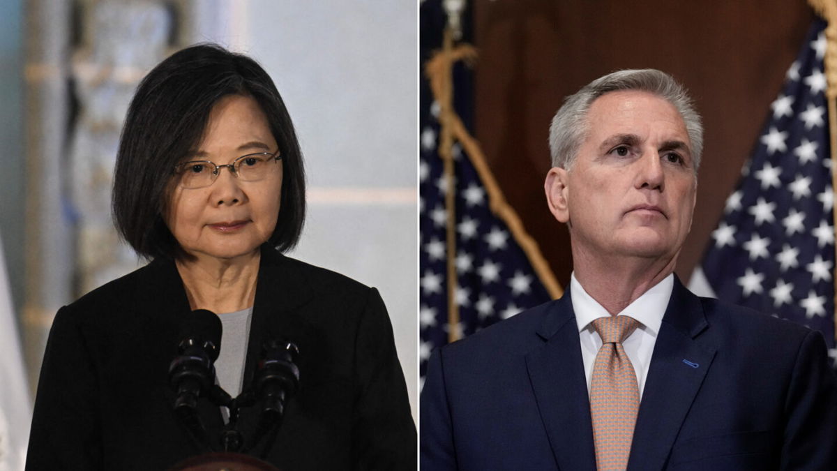<i>Getty Images</i><br/>Taiwan President Tsai Ing-wen and US House Speaker Kevin McCarthy are set for a highly anticipated meeting in California on Wednesday