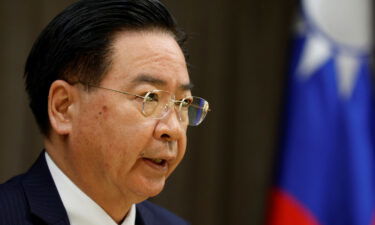 Taiwan's Foreign Minister Joseph Wu speaks during a news conference in Taipei