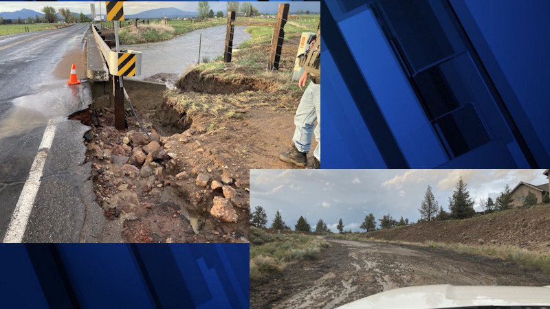 Flash flooding from thunderstorm caused damage in Powell Butte area Monday evening