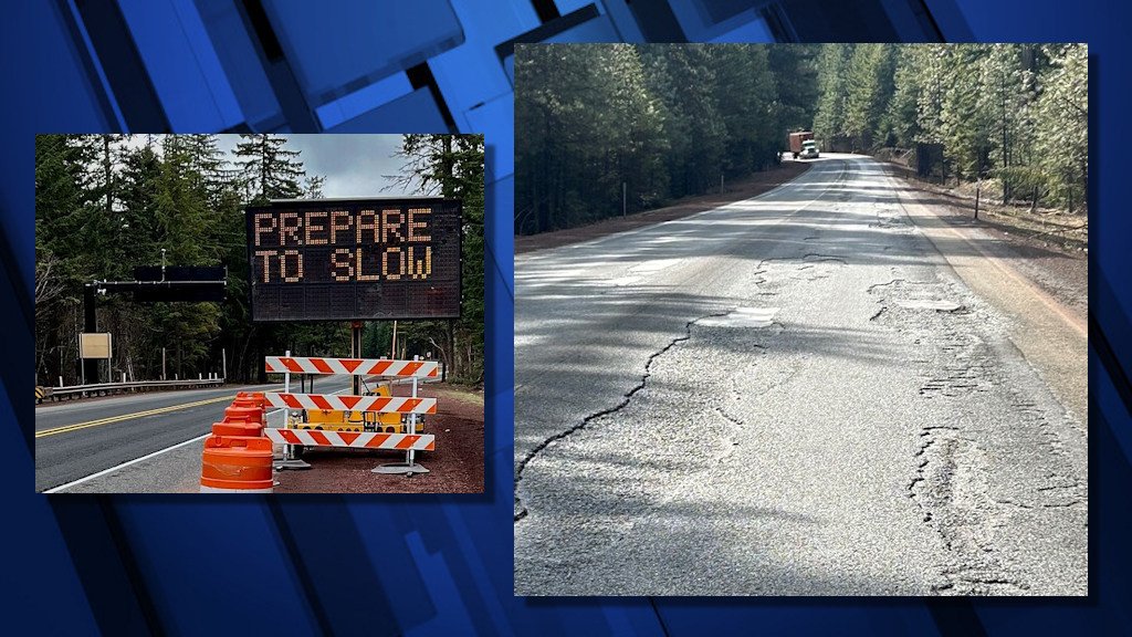 Drivers on Hwy. 26 near Warm Springs are being warned of a reduced speed limit until the road full of ruts, potholes can be repaved next year