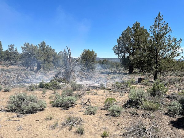 Incident 127 small wildfire Badlands 5-24