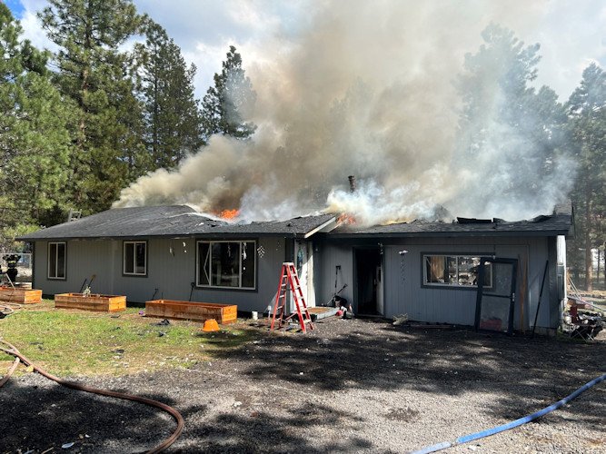 La Pine house fire Bristlecone Lane 528-1