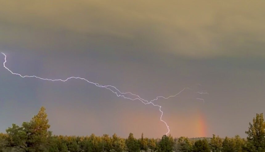 Lightning rainbows Cline Falls Hwy Mary Lou Polvi 5-18