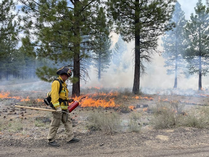 Ignitions took place Monday on the Ann's Butte 30 prescribed burn SW of Sunriver
