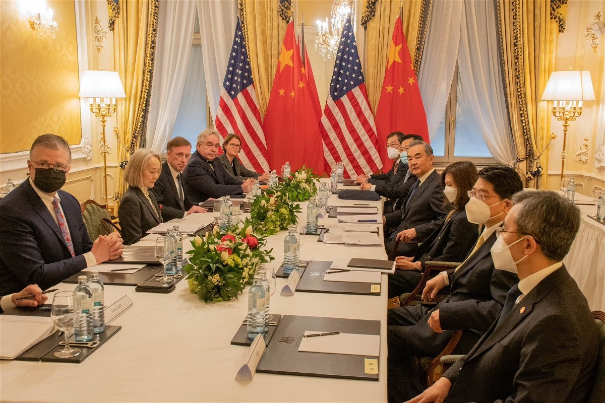 <i>White House via Twitter</i><br/>US National Security Advisor Jake Sullivan met with top Chinese official Wang Yi in Vienna for 