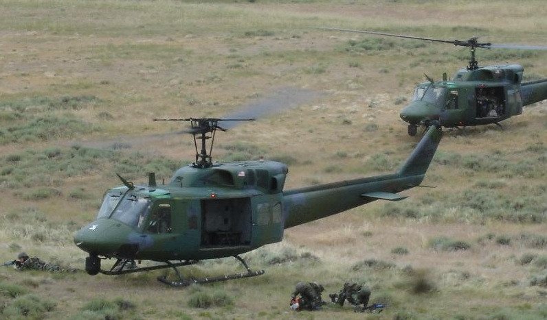The UH-1N is a light-lift utility helicopter used to support various missions. The primary missions include: airlift of emergency security forces, security and surveillance of off-base nuclear weapons convoys, and distinguished visitor airlift