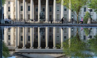 The U.S Treasury building is seen on May 14 in Washington