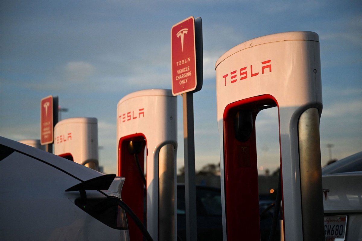 <i>Patrick T. Fallon/AFP/Getty Images</i><br/>A Tesla