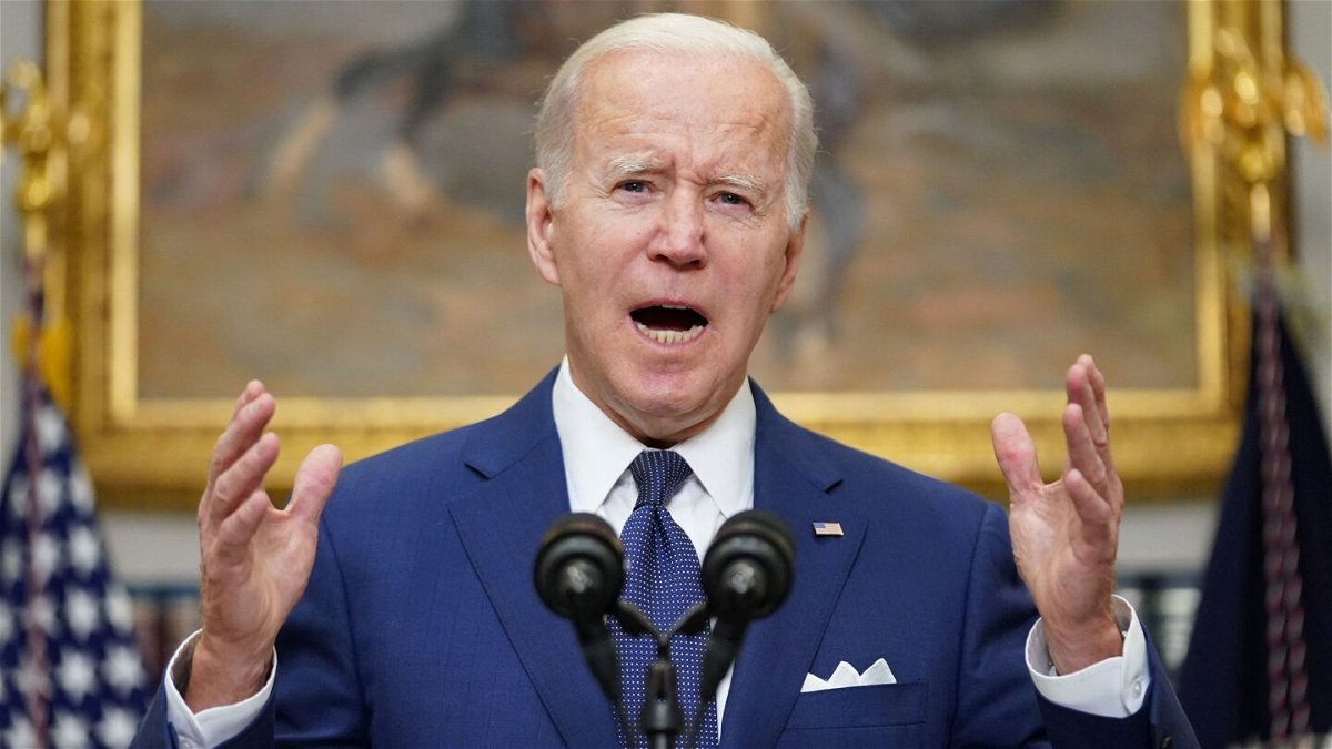 <i>Kevin Lamarque/Reuters</i><br/>President Joe Biden makes a statement about the school shooting in Uvalde