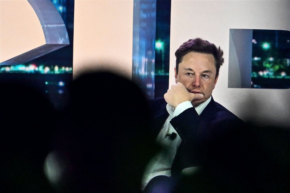 <i>Chandan Khanna/AFP/Getty Images</i><br/>Twitter CEO Elon Musk speaks at the 