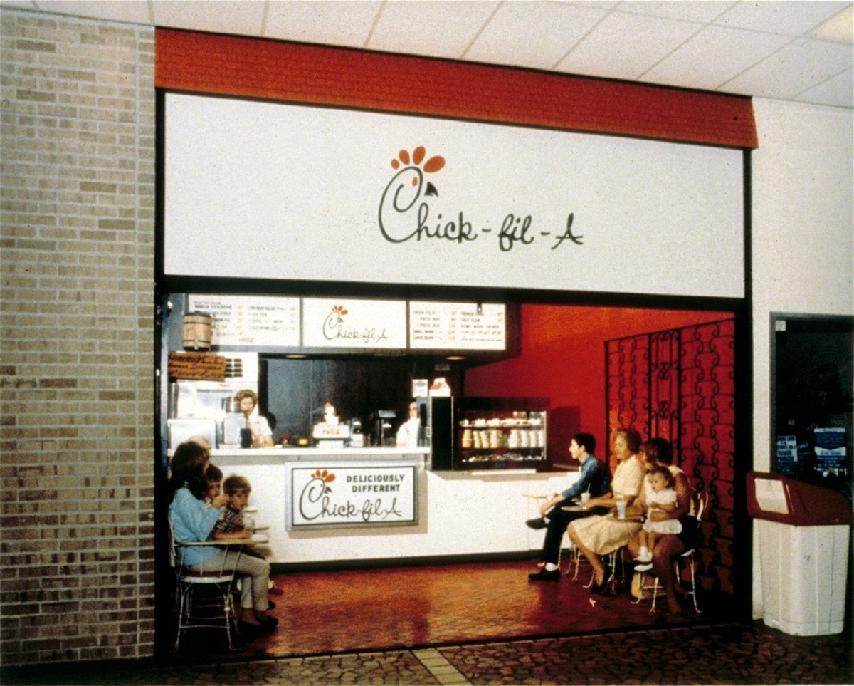 <i>From Chick-fil-A</i><br/>The Chick-fil-A location opened in Atlanta's Greenbriar Mall in 1967.