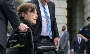 Senator Dianne Feinstein arrives at the U.S. Capitol after a prolonged absence in Washington